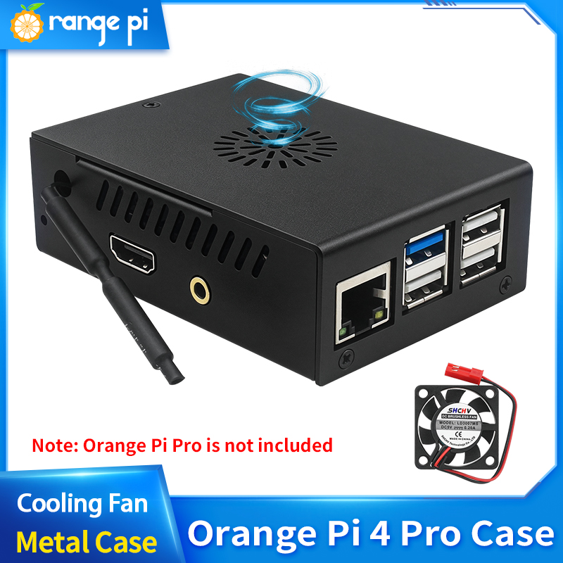 Orange Pi 4 Pro Metal Case Bla - Pi Power Supply 评论和价格