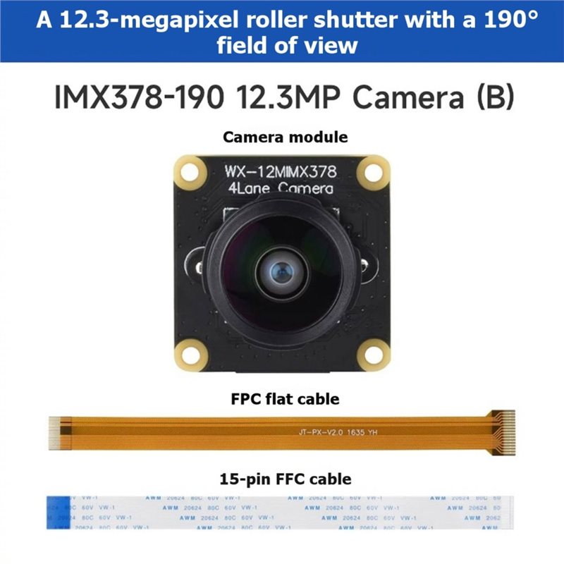 IMX378-190 12.3MP Camera Fishe - Pi Camera Module 评论和价格